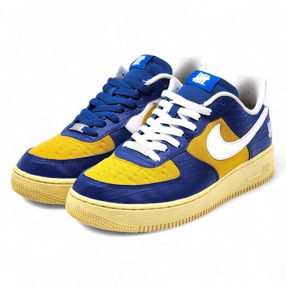 Nike Undefeated AF1 Low SP 5 On It DM8462-400 Leather Sneakers Blue 9.5 - Picture 2 of 10